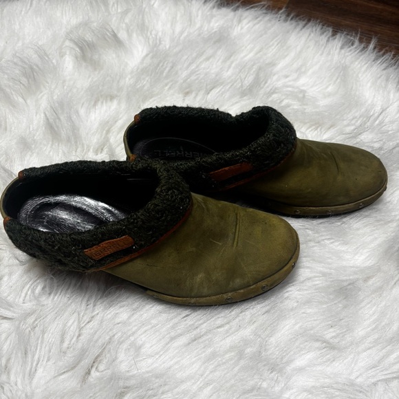 Merrell Luxe Knit Olive Slip On Mules Clogs Women's 7.5 - Picture 5 of 11